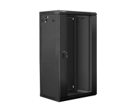 LANBERG Szafa instalacyjna wisząca 19'' 22U 600X450mm czarna (drzwi szklane) WF01-6422-10B - 455314 - zdjęcie 3